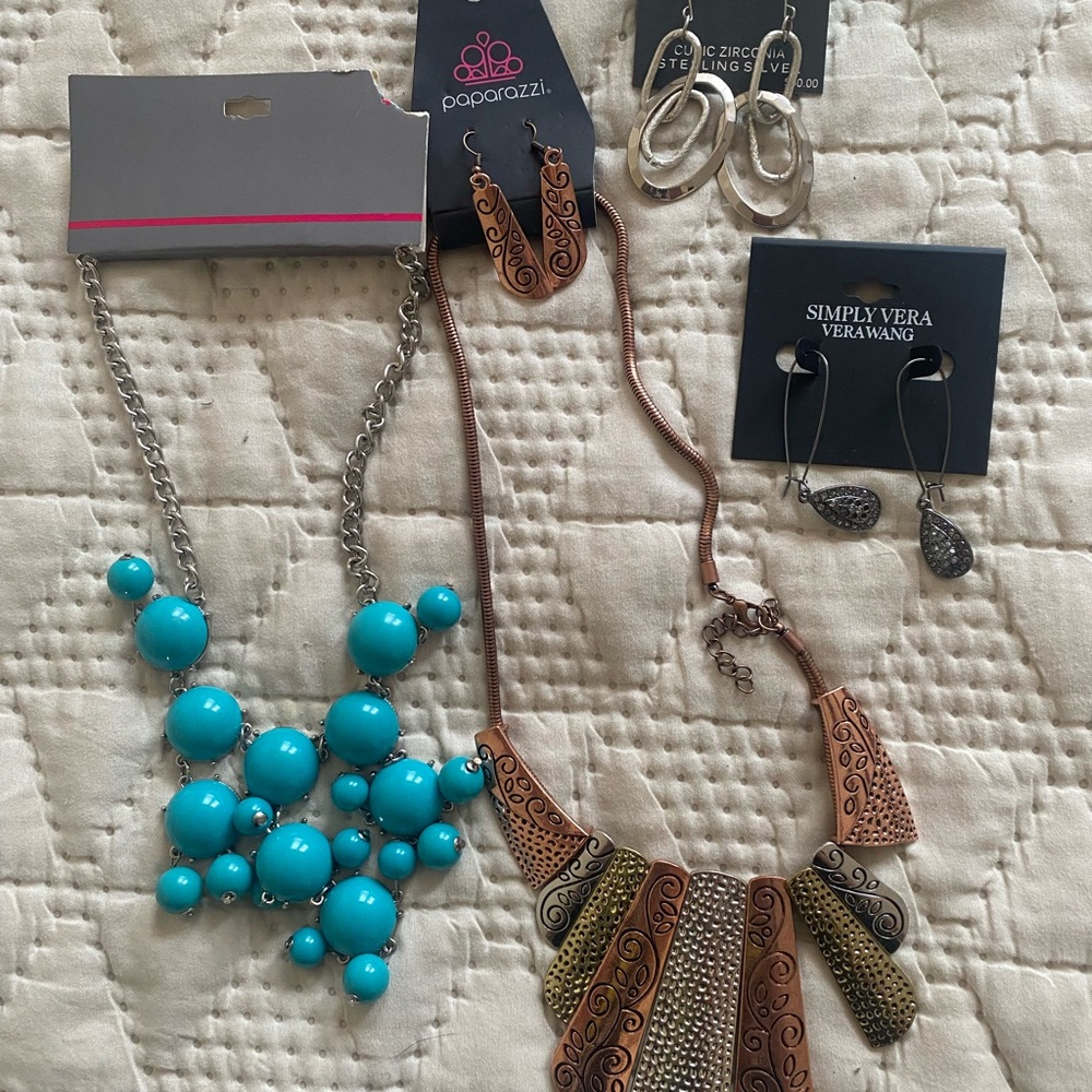 Paparazzi Blue Necklace Multi-Strand Beaded Jewelry